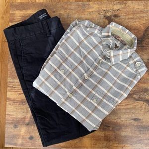 Perry Ellis Long Sleeve Casual Button Down S Large